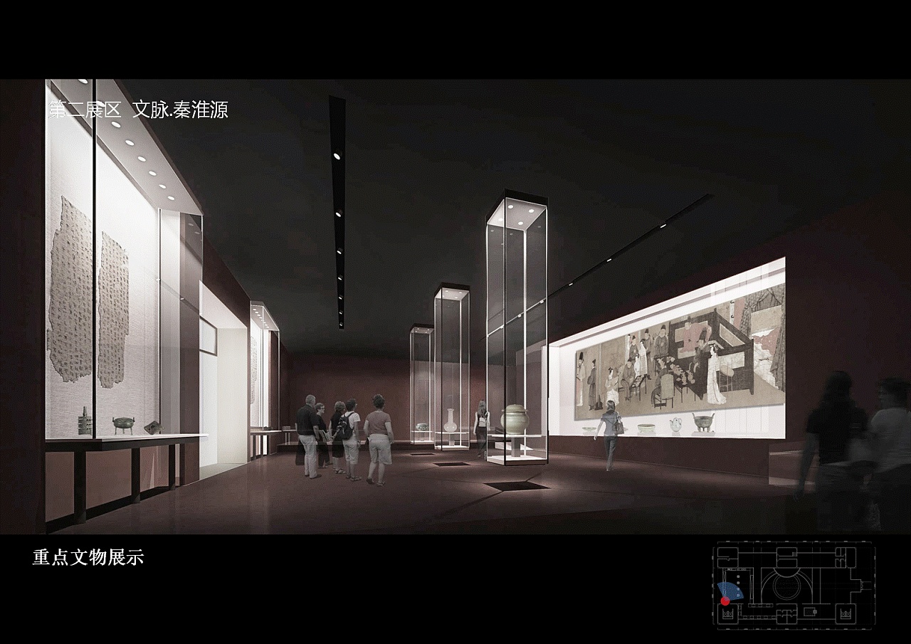 對于展館展示設計的表現，模型可以直觀地表現視覺對象